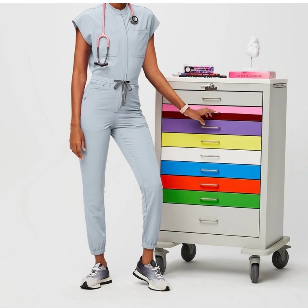 Figs Dusty Blue Jumpsuit